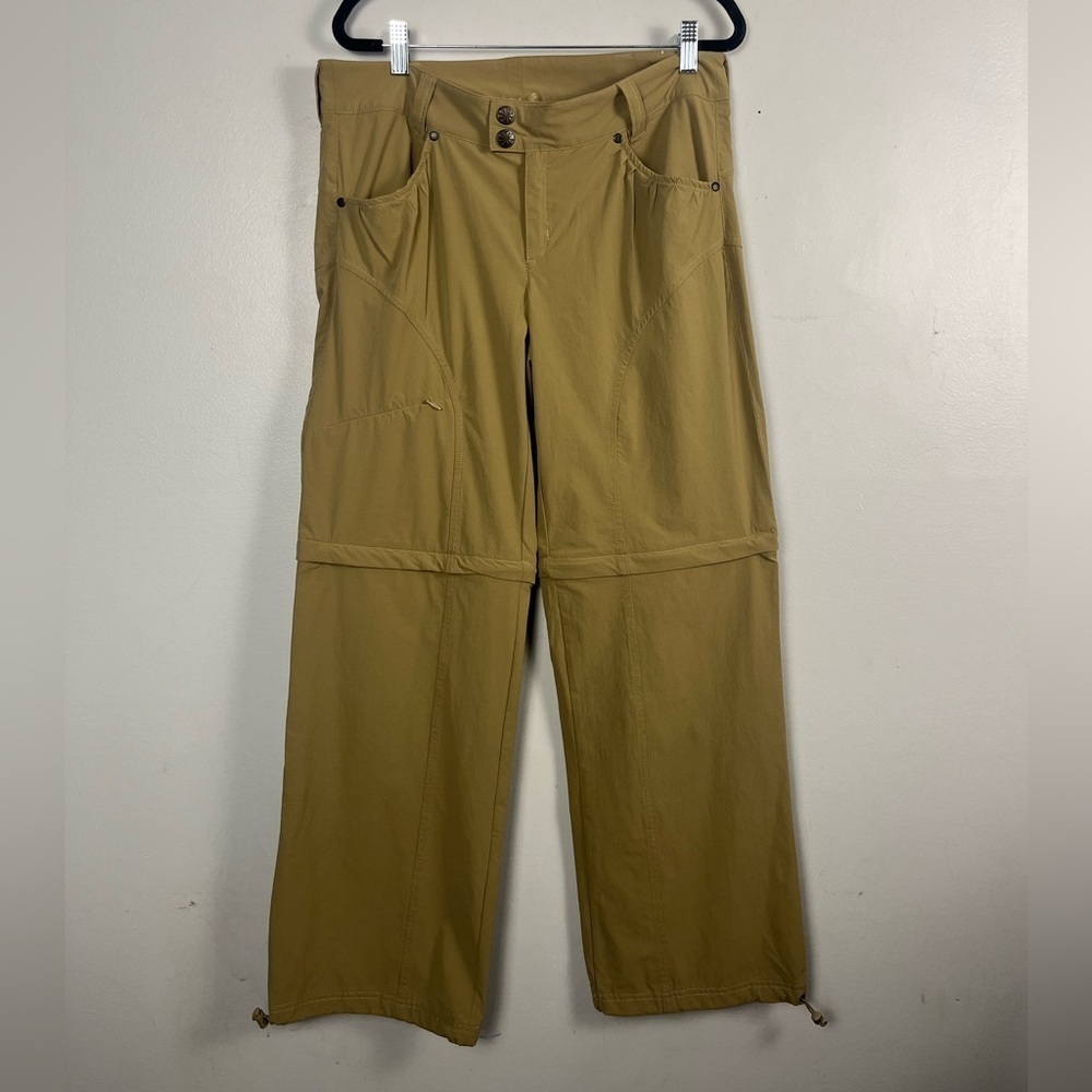 Athleta outdoors hiking pants/shorts size 10 zipper detailing adjustable bottom
